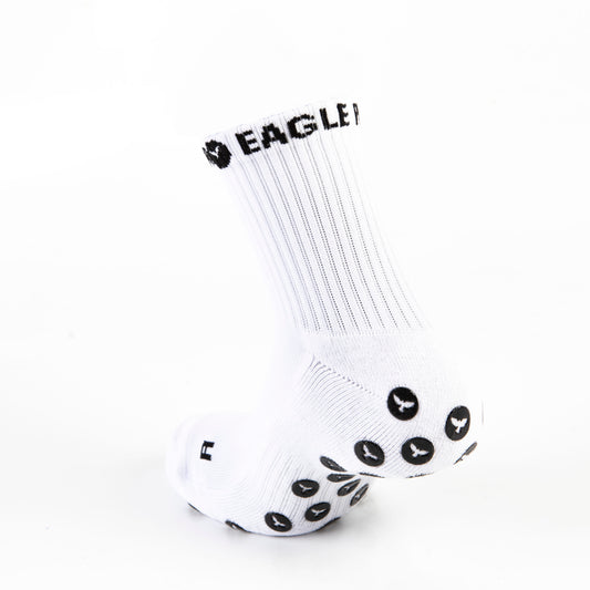 EAGLE PRO ELITE GRIP SOCKS- LOW CUT WHITE