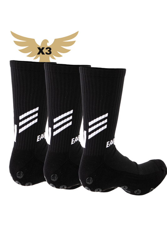 Eagle Grip Socks Tripack (Black)