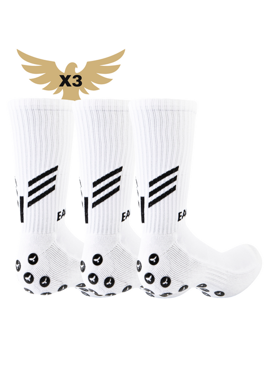 Eagle Grip Socks Tripack (White)